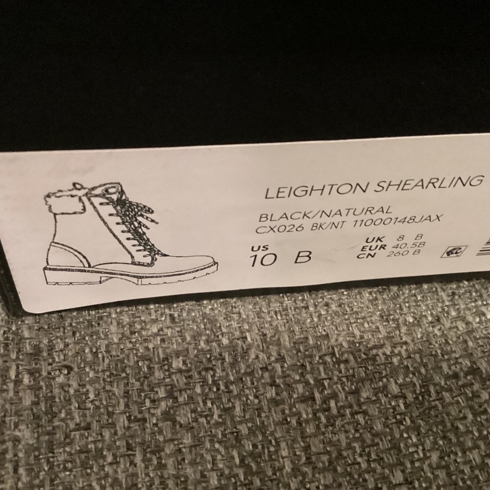 COACH Women's Leighton Signature Shearling Booties, size 10 - Picture 5 of 14